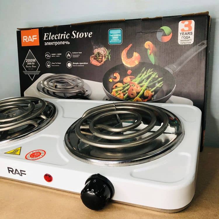 Raf Double Electric Stove 2000watt | Electric Hot Plate Stove 1