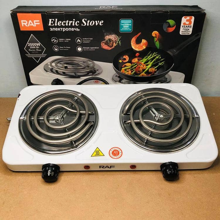 Raf Double Electric Stove 2000watt | Electric Hot Plate Stove 2