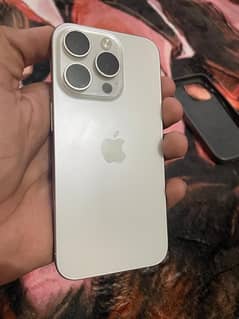 Iphone 15 pro White Titanium with box