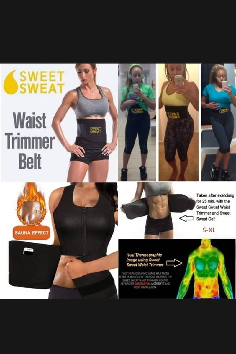 Sweat Belt For Weight Loss Slimming Trimming Waist For Men And Women 3