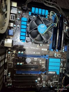 intel core i7 3770k  with msi z77A g43 and 16Gb gaming ram