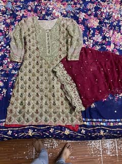 Party Wear Dress 2pc Beautiful