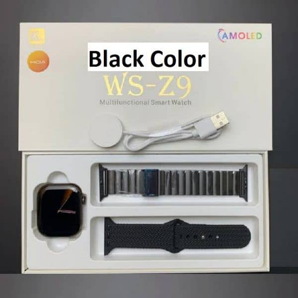 WS-Z9 SMART WATCH BLACK COLOR 2