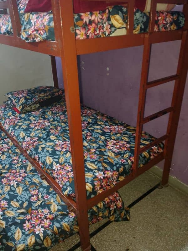 Triple decker metal bed 1