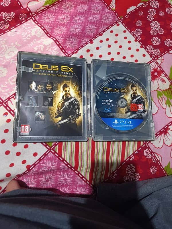 3 Used PS4 Game Discs || Cricket 22 ,Deus Ex MankUind Divided ,FIFA 17 4