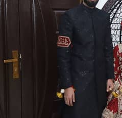 black sherwani