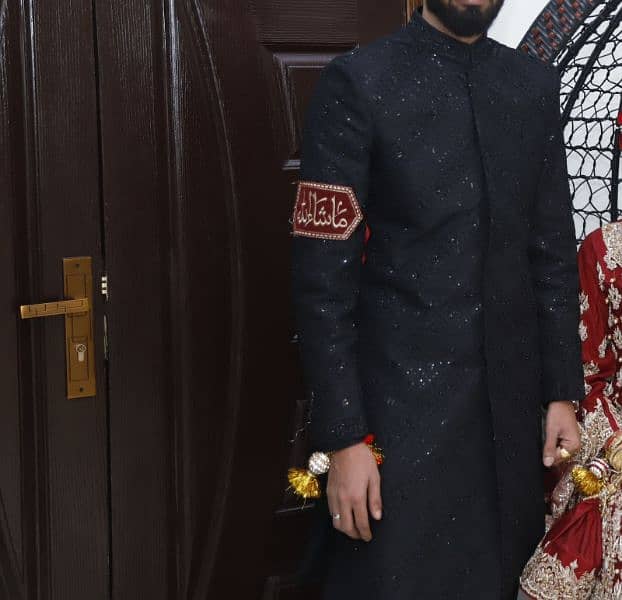 black sherwani 0