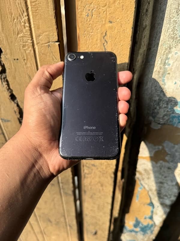 urgent sale I phone 7 black colour pta approved 03179937667 9