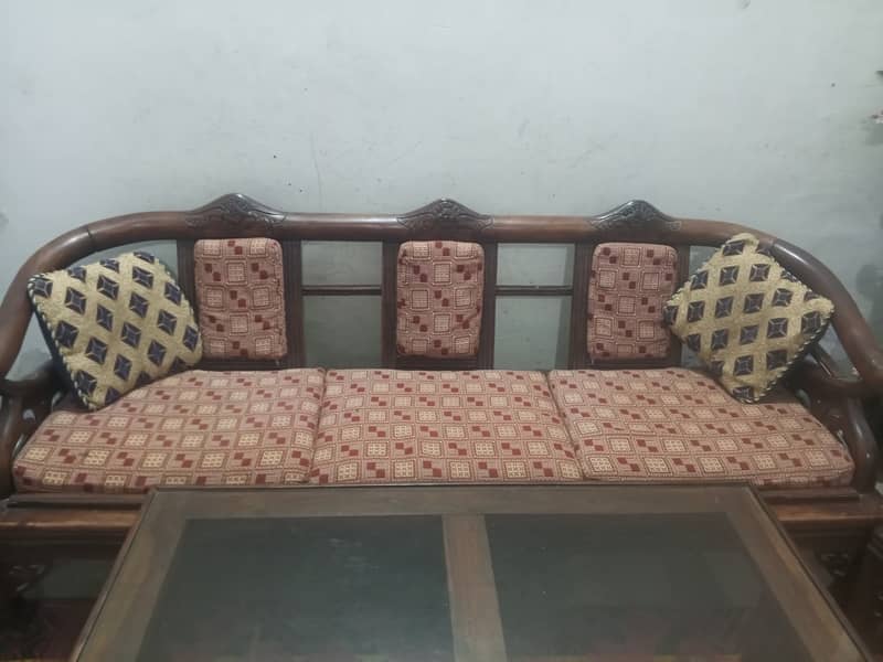 5 seater wooden sofa for sale 3