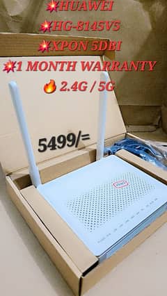 HUAWEI 8145V5 , NEW BOX PACK 5DBI ANTEENA, EPON/GPON, XPON 2.4G/5G