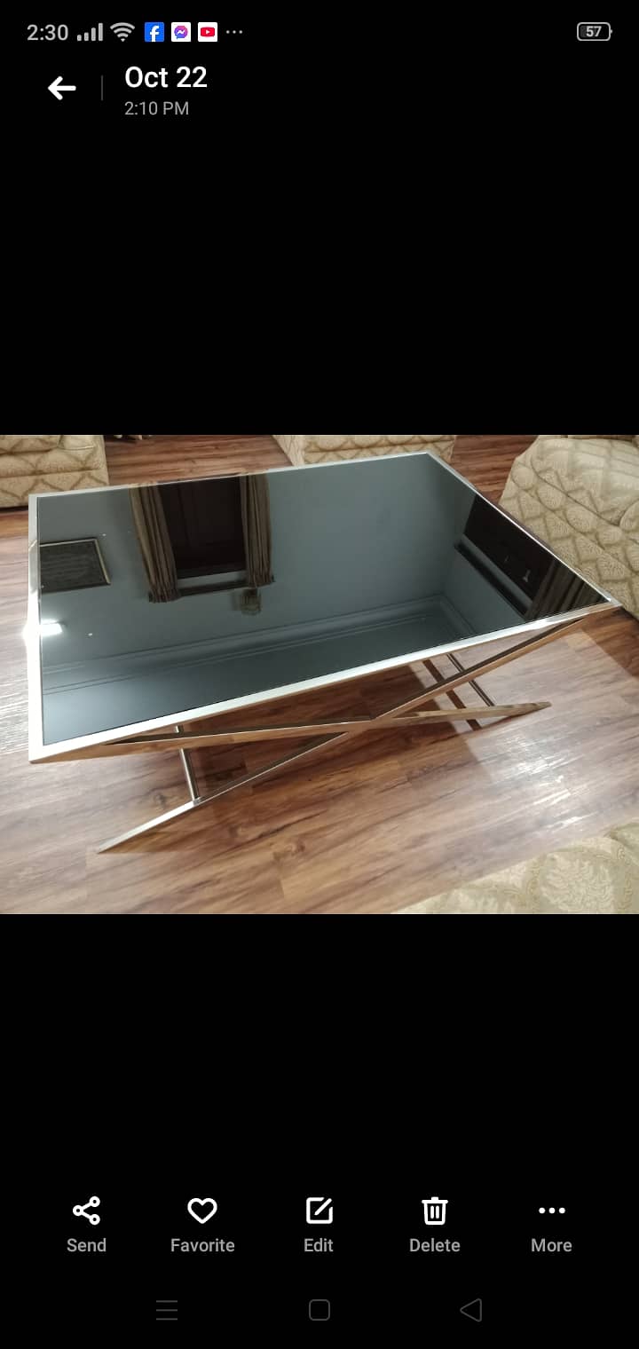 Center table with 2 side tables 0