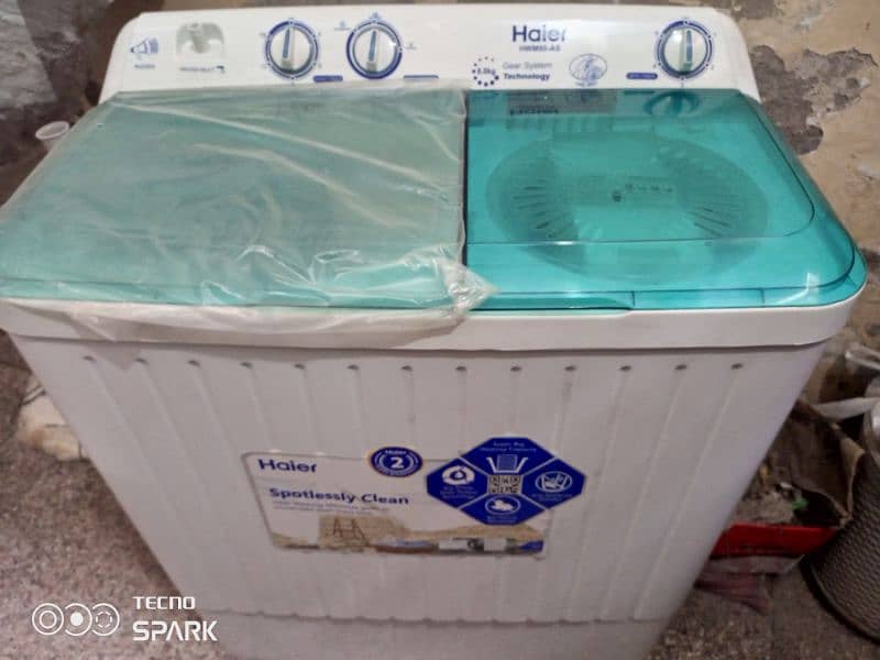 Haier  twin tub washing machin 4