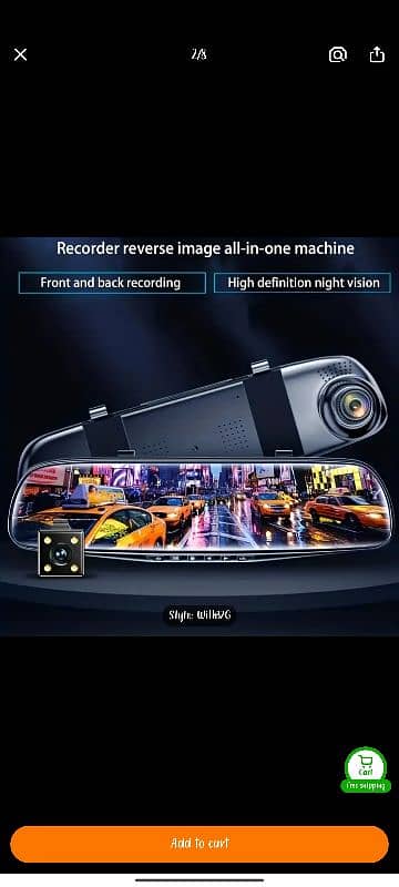 font and back dashcam for car's 0