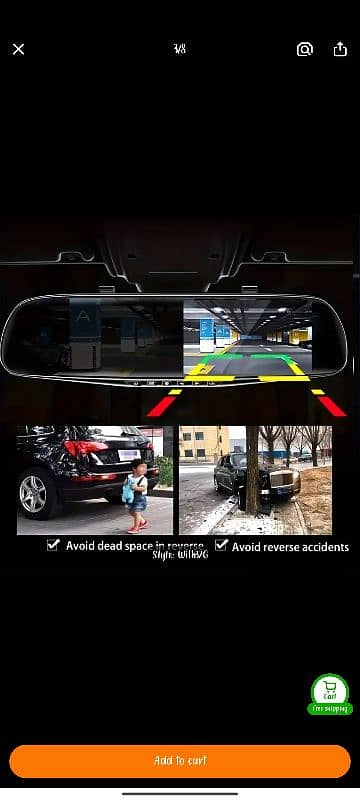 font and back dashcam for car's 1