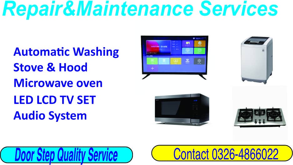 Automatic Washing  Stove & Hood  Microwave oven  LED LCD TV SET  Audio 0