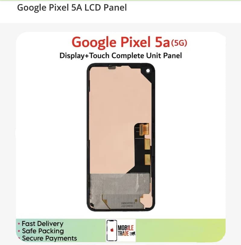 Google pixel 5a Touch panel (Original) 1