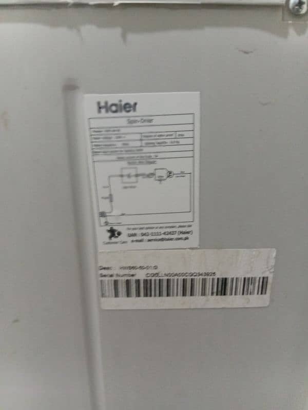 haier dryer 2