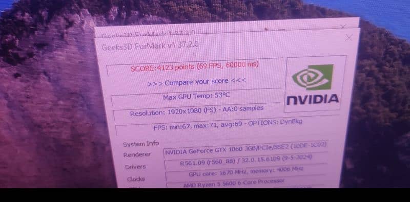 GTX 1060 3GB MINT CONDITION WITH LOWEST TEMPS 6