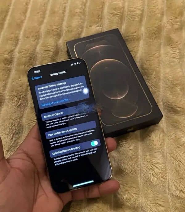 I phone 12 pro max 256gb pta approved 3