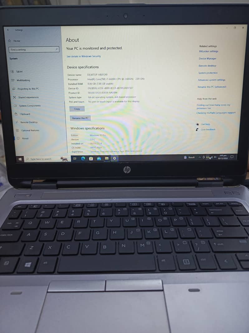 HP core i7 sixth generation 2