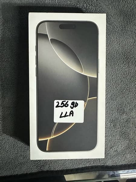 Apple iphone 16 Pro Max 256GB Lla Natural Box pack 0