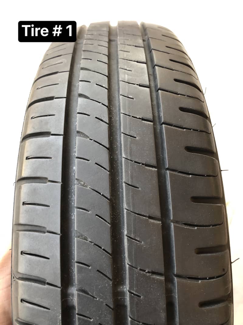 4tyres set 155/65R14 (DUNLOP)(condition 8/10) 2