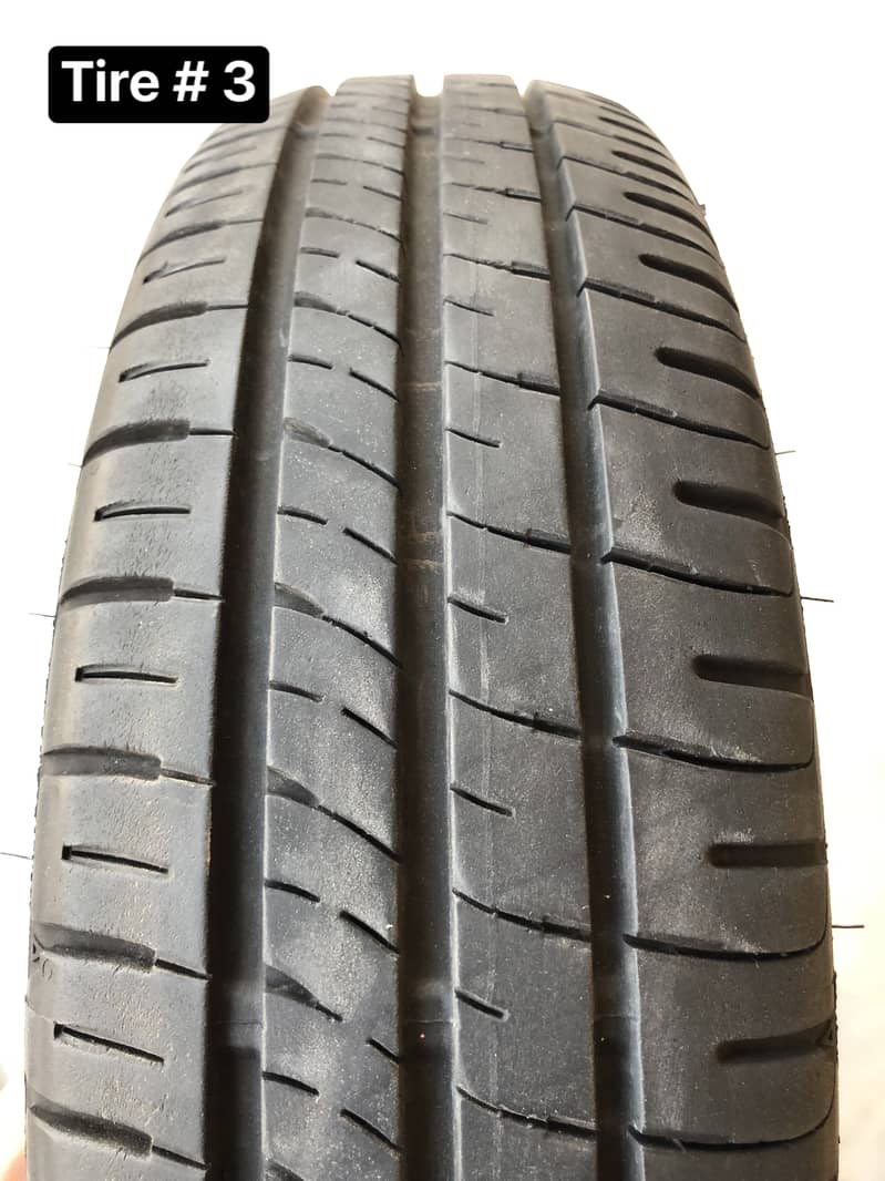 4tyres set 155/65R14 (DUNLOP)(condition 8/10) 8