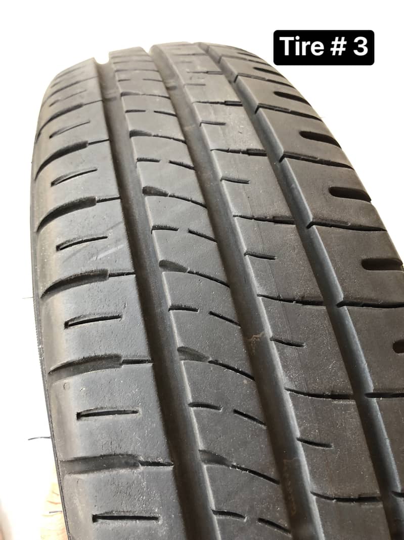 4tyres set 155/65R14 (DUNLOP)(condition 8/10) 9