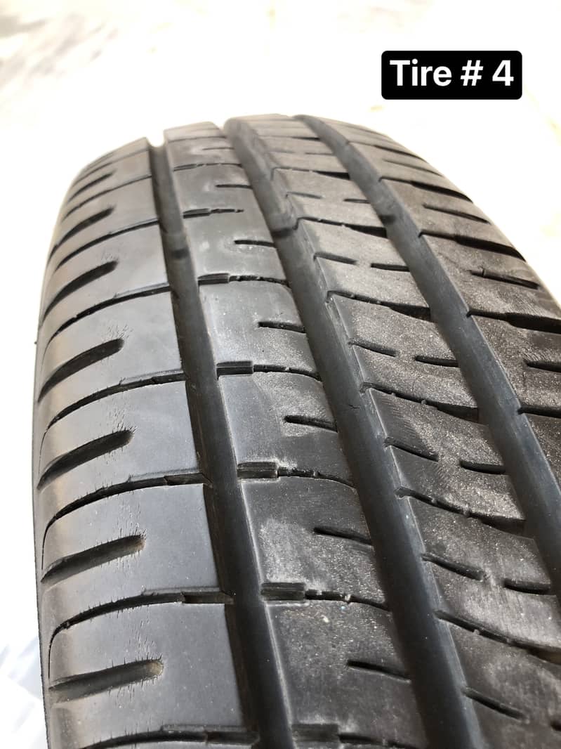 4tyres set 155/65R14 (DUNLOP)(condition 8/10) 12