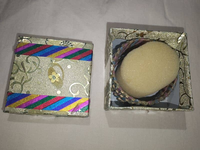 Fancy 4 Multicolor Bangles With Beautiful Box 4