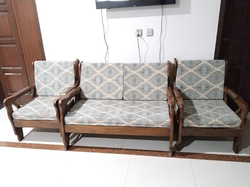 Antique best wood 4 seater sofa 1