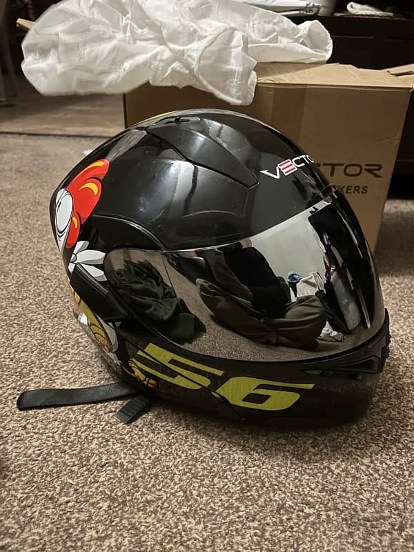 Almost brand new Orignal DOT Approved, PPF Coated, Heavy Bike Helmet 5