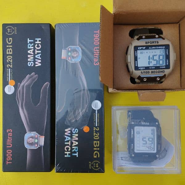 Smart watch t900 ultra 3 & Sport watch 2