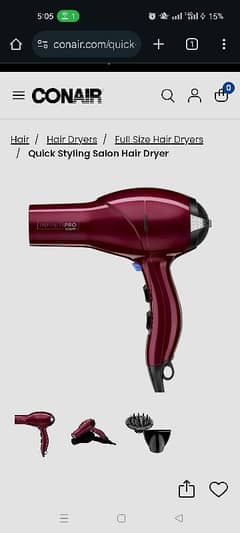 American Hair Blow Dryer New