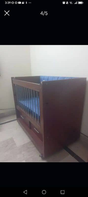 Baby Cot Wooden 1