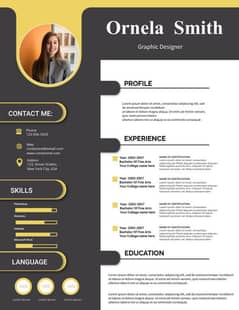 Cv/Resume Maker Banner Poster letter etc