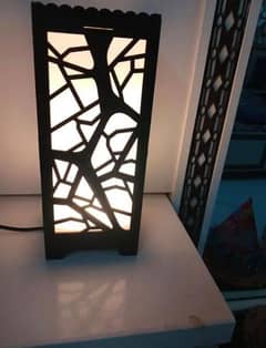 wooden Lamp for side table, WhatsApp (03145156658)