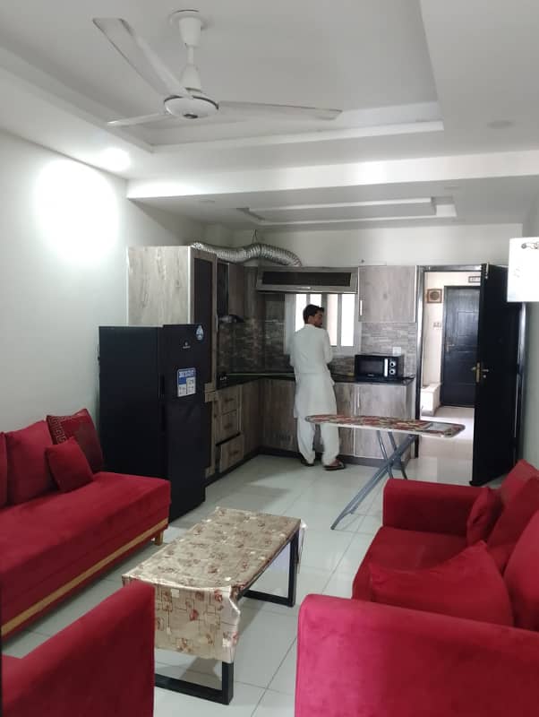 E-11 CAPITAL RESIDENCIA 1bed Fully Furnished flat available for rent only family 0