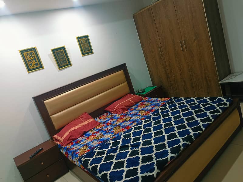 E-11 1Bed Spacious Full furnished Apartment available For rent in Karsaz Tower near kFC isb 11