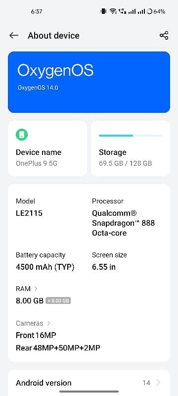 one plus 9 5g 10by10 pta dual sim only 30 day uesd all ok 888 2