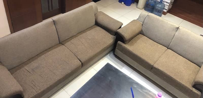 3 seater plus 2 seater sofa set A-1 condition 4