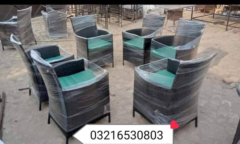 outdoor garden Rattan chairs upvc chair Restaurant chairs 17