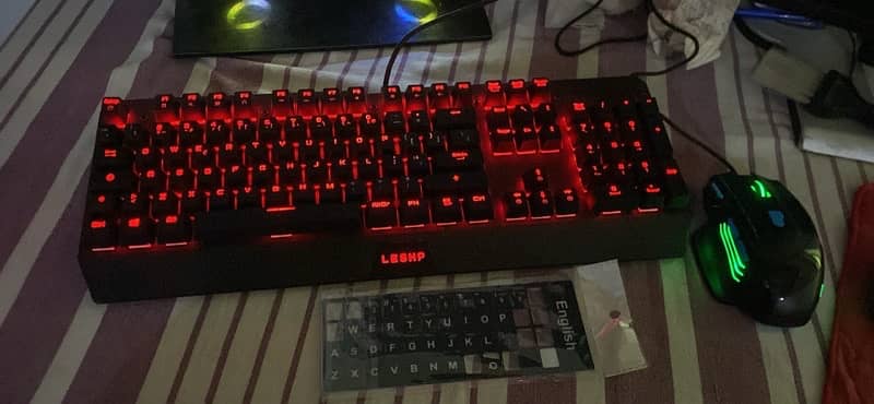 gaming keboard and mouse mechanical both 4