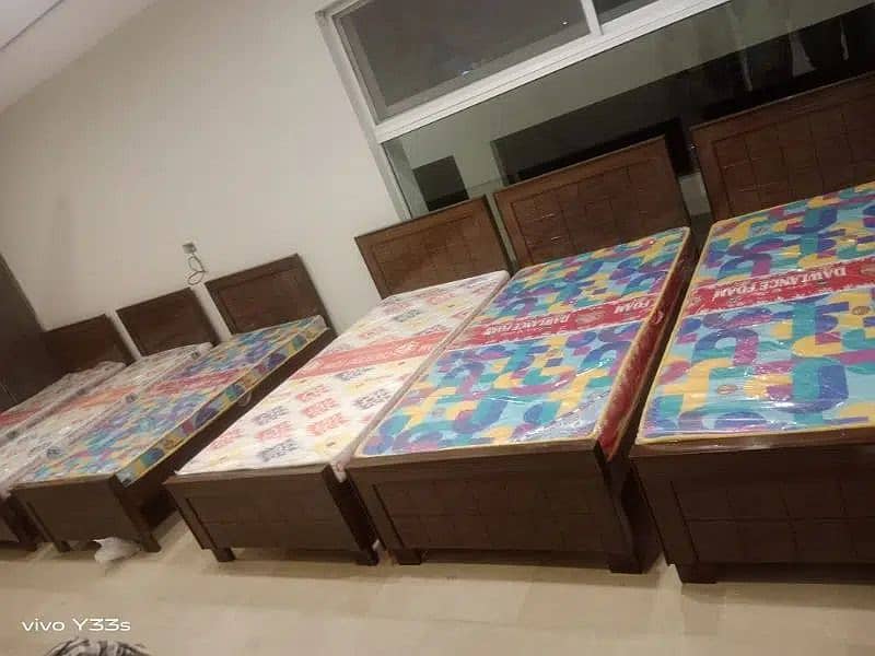 single bed/wooden/Single Bed Solid Wood 1