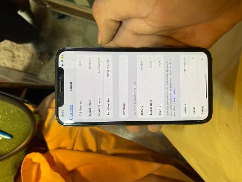 iPhone X 256 gb battery change Face ID issue True Tone off Baki all ok 3