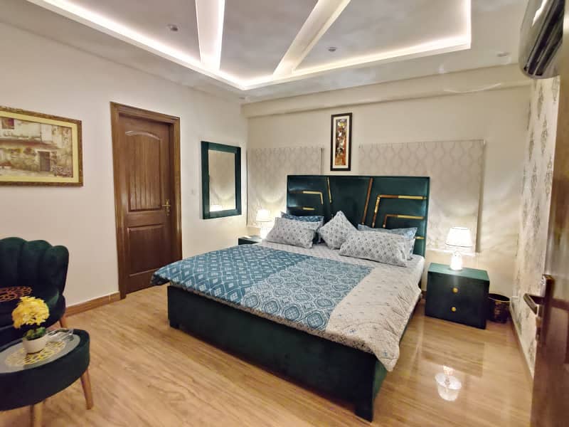 1 Bedroom VIP Full furnish flat per day available in Bahria town Lahore 1