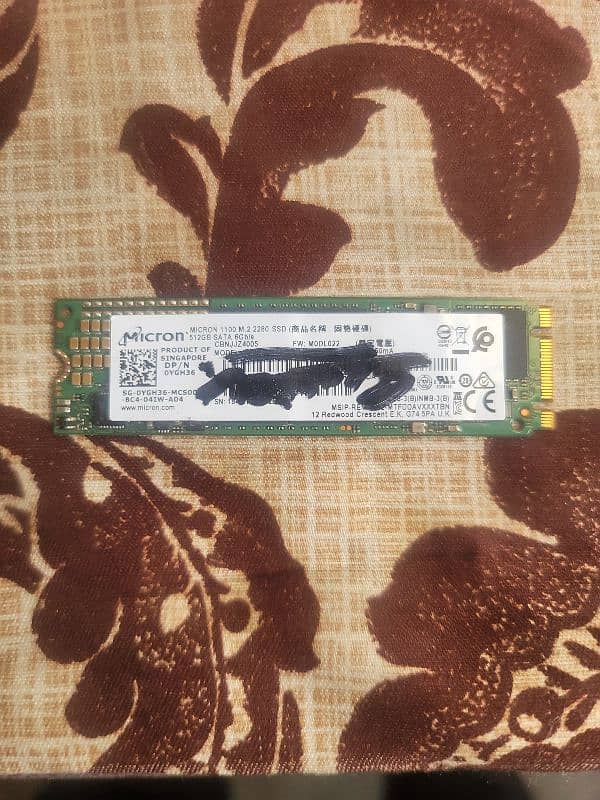 512 GB SSD M2 Hard Drive SATA 6Gb/s 0