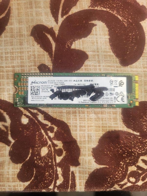 512 GB SSD M2 Hard Drive SATA 6Gb/s 1