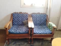 wooden sofa set