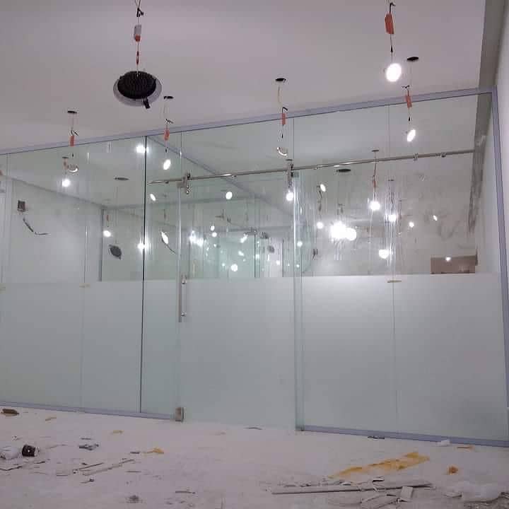 Office glass partition/GlassAluminium/partition work/glass cabine 14